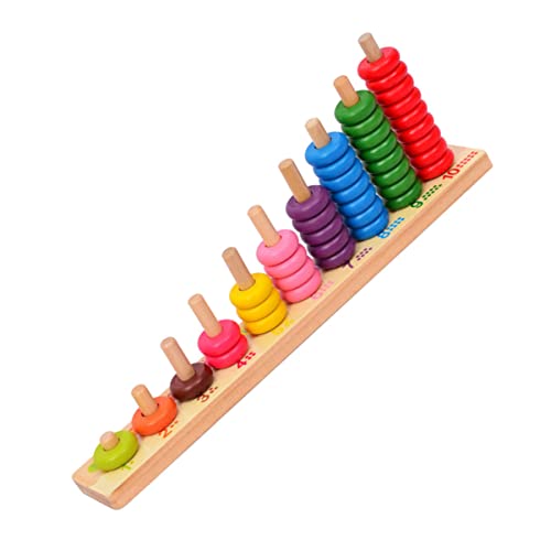 Beaupretty 1 Satz aus Holz für Mathematische Bausteine zur Frühen Bildung Große Interaktives Lernspielzeug für Eltern und Fördert Praktische Fähigkeiten und Klassifikation von Beaupretty