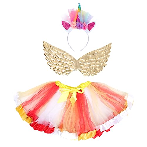 Beaupretty 1 Satz einhorn stirnband Kleinkind Mädchen Rock Ballettrock aus Tüll kindergeburtstag Polyester von Beaupretty