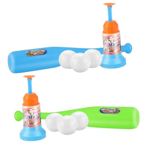Beaupretty 1 Schachtel Baseball Pitching Maschine mit Schläger und Bällen Outdoor Baseball Trainingsgerät für Verbessert Schlagfertigkeit Motorik und Koordination Sicherer Zufällige Farbe von Beaupretty