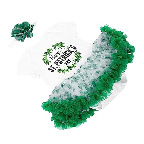 Beaupretty 1 Set Babyspielanzug Kleid Tutu St Patricks Rock St Patricks Day Kostüm Rock Mesh von Beaupretty