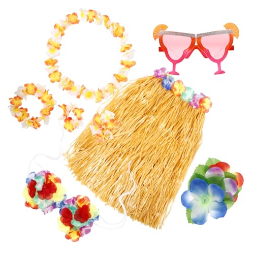Beaupretty 1 Set Hawaii Grasröcke Luau Partygeschenk Strand Partydekorationen Hawaii Dekorationen Für Partys Strand Partydekorationen Hawaii Partydekorationen Kunststoff von Beaupretty