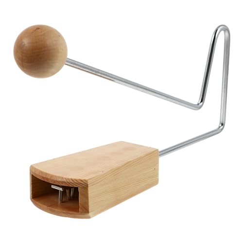 Beaupretty 1 Stück Holz Musikspielzeug für Percussion Instrument mit Natürlichem Holz Finish Langlebig und Tragbar für Kreative Spielstunden und Musikalische von Beaupretty