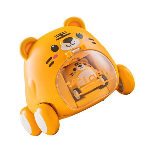 Beaupretty 1Stück Rückziehspielzeug Auto für Kinder Entzückendes Tiger Design Lernspielzeug zur Kreativität und Farbenerkennung Sicher und Langlebig für Spiel und Spaß von Beaupretty