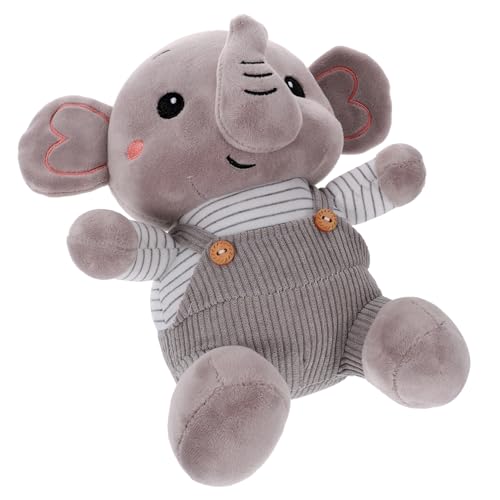 Beaupretty 1 Stück Plüsch Elefant Kuscheltier für Weiches mit Cartoon Design zur Beruhigung Deko für Kinderzimmer mit Zufälligen Knöpfen von Beaupretty