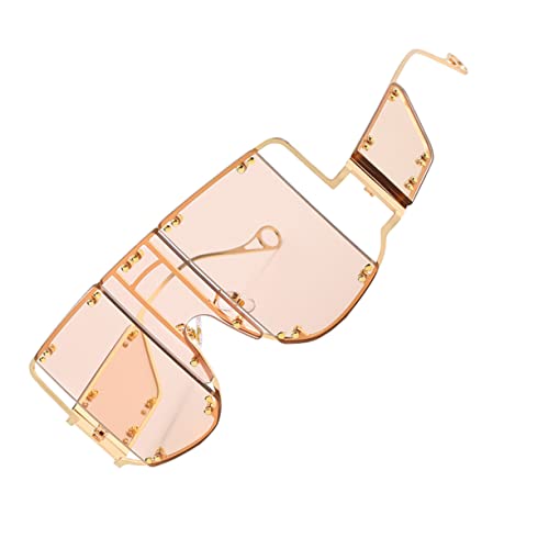 Beaupretty 1 Stück Punk-Sonnenbrille Trendy Sonnenbrille für Gläser retro randlos schnell Herrenmode-Sonnenbrillen Zubehör für Festivalpartys Kostümbrille Partybrille Golden Beaupretty 1 Stück Punk-Sonnenbrille Trendy Sonnenbrille für Gläser retro randlos schnell Herrenmode-Sonnenbrillen Zubehör für Festivalpartys Kostümbrille Partybrille Golden von Beaupretty