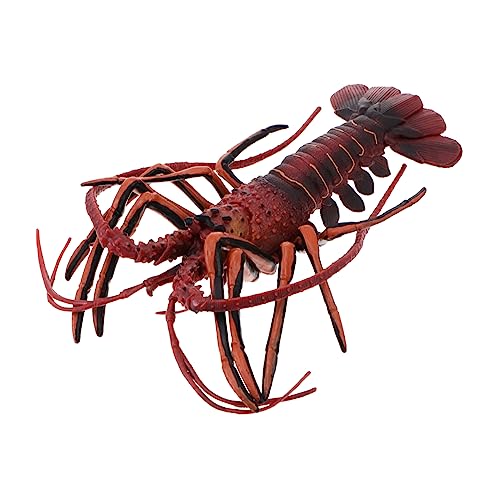 Beaupretty 1 Stück Realistisches Hummer Modell Imitiertes Meereslebewesen für Dekoratives Tiermodell für Tischdeko oder Lernspielzeug Rot von Beaupretty