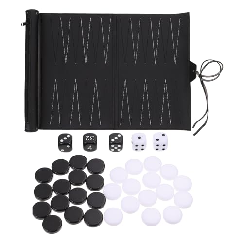 Beaupretty 1 Stück Tragbares PU Schachbrettspiel Schachspiel und Leicht für Reisen und Brettspiel Zubehör für Stundenlangen Spielspaß von Beaupretty
