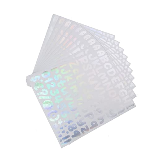 Beaupretty 10 Blatt Selbstklebende Alphabet und Zahlenaufkleber aus Holographischem Vinyl für DIY Projekte Geeignet für Glatte Oberflächen Wie Wände Türen Fenster und Mehr Beaupretty 10 Blatt Selbstklebende Alphabet und Zahlenaufkleber aus Holographischem Vinyl für DIY Projekte Geeignet für Glatte Oberflächen Wie Wände Türen Fenster und Mehr von Beaupretty