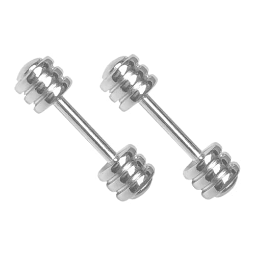 Beaupretty 10 Miniatur Metall Hanteln Mini Fitnessmodell Puppenhaus Zubehör Dekoration Leicht und Stabil für Miniatur Fitnessraum und DIY von Beaupretty