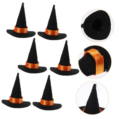 Beaupretty 10 Stck. Teiliges Mini Hexenhüte aus Filz Kleine Halloween Partyhüte für Gnome Dekoration Vielseitig Verwendbar für Karneval Cosplay und Kreative Diy-anlässe Schwarz von Beaupretty