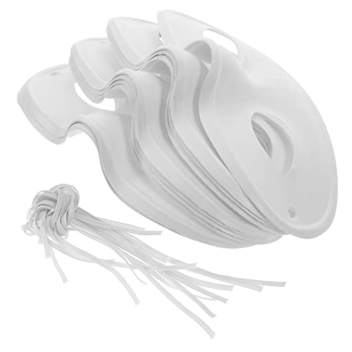 Beaupretty 10 Stück Diy Handbemalte Papiermasken Unbemalte Maske für Erwachsene für Maskenball Karneval und Kreative Bastelprojekte von Beaupretty