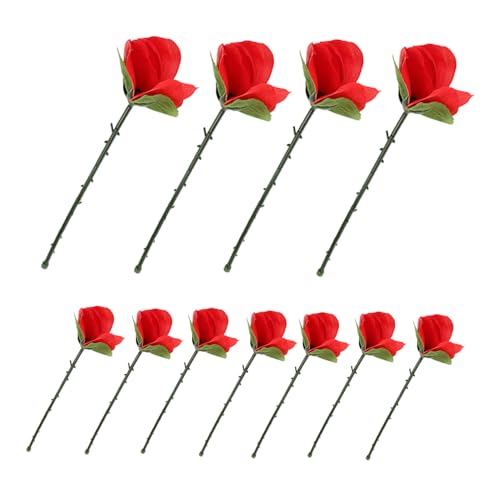 Beaupretty 10 Stück Faltbare Rosen Zaubertricks Teiliges Nahaufnahme Blume Requisiten für Bühne Bar Party Magische Erscheinung Einfache Handhabung für Anfänger und Profis von Beaupretty