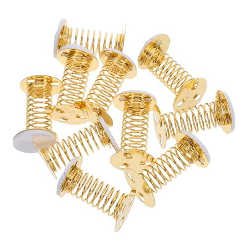 Beaupretty 10 Stück Federn Basis für Auto Armaturenbrett Federn Wackelkopf Deko DIY Basteln von Beaupretty