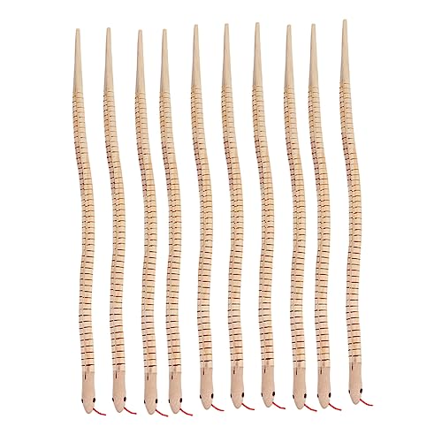 Beaupretty 10 Stück Flexible Holzschlangen Realistische Schlangen für Kinderpartys Halloween Dekorationen und Streiche Lange Holzspielzeuge Naturfarbe Beaupretty 10 Stück Flexible Holzschlangen Realistische Schlangen für Kinderpartys Halloween Dekorationen und Streiche Lange Holzspielzeuge Naturfarbe von Beaupretty