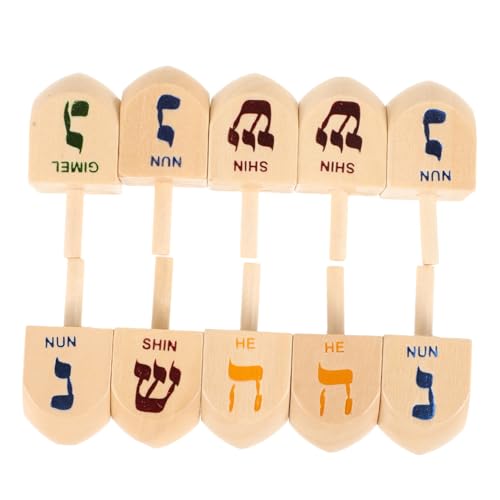 Beaupretty 10 Stück Holz Dreidel für Hanukkah Traditionelles Chanukka Kinderfreundlicher Holz Dreidel für Feiertagsdekoration und Spiel Fördert Feinmotorik und Freude Beim Beaupretty 10 Stück Holz Dreidel für Hanukkah Traditionelles Chanukka Kinderfreundlicher Holz Dreidel für Feiertagsdekoration und Spiel Fördert Feinmotorik und Freude Beim von Beaupretty