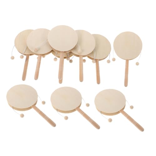Beaupretty 10 Stück Kreative DIY Rassel Trommel für Blanko Holzspielzeug zum Malen und Basteln Percussion Instrument für Gruppenaktivitäten Beaupretty 10 Stück Kreative DIY Rassel Trommel für Blanko Holzspielzeug zum Malen und Basteln Percussion Instrument für Gruppenaktivitäten von Beaupretty