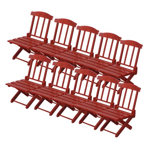 Beaupretty 10 Stück Maßstab Faltbare Puppenhausmöbel für Dekoration Realistische Mini Lounge für Kreative Spielszenarien von Beaupretty
