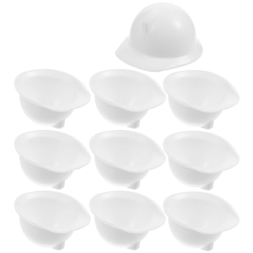 Beaupretty 10 Stücke Kleiner Bauhelm Puppenhelme Kunststoff Sicherer Miniatur Bauhut Farbenfroh Dekoration für Puppenhaus und Selbstgemacht von Beaupretty
