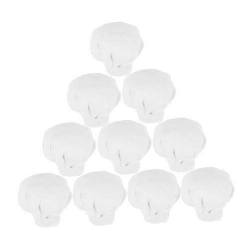 Beaupretty 10 Stück Mini Kochmützen für Puppen Teiliges aus Robustem Material für Kreative Projekte und Miniatur Szenen für Puppenhäuser und DIY von Beaupretty