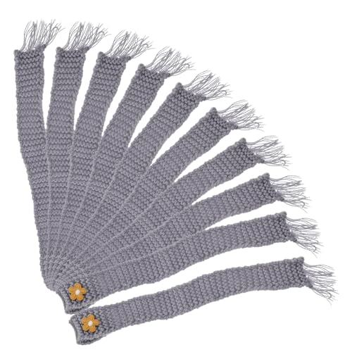 Beaupretty 10 Stück Mini Schal aus Verstellbar Dekorativer Puppenschal für DIY Projekte und Kleine Objekte für Süße Weichspielzeuge und Weinflaschen von Beaupretty