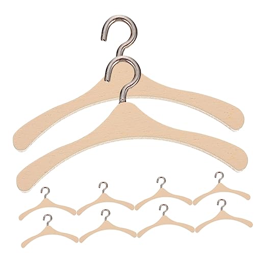 Beaupretty 10 Stück Miniatur Holz Kleiderbügel für Puppen Puppenzubehör für Mini Kleider für Puppenschränke Mikro Landschaftsdeko Glatte Oberfläche Beaupretty 10 Stück Miniatur Holz Kleiderbügel für Puppen Puppenzubehör für Mini Kleider für Puppenschränke Mikro Landschaftsdeko Glatte Oberfläche von Beaupretty