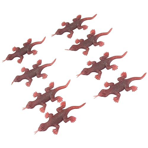 Beaupretty 10 Stück Streichspielzeuginsekten Sortiert Halloween -Dekorationen künstlich Gecko- Simulations-Gecko von Beaupretty