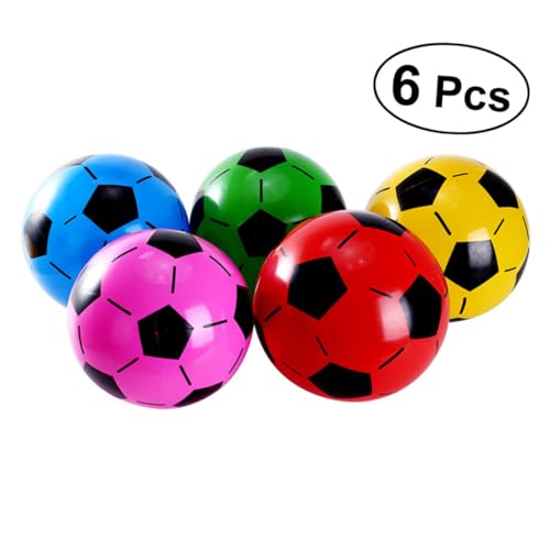 Beaupretty 10 Stück Teiliges Aufblasbare Ballspielzeuge Bunte Partydeko für Wiederverwendbare Sportartikel für Fußball mottopartys Geburtstage Strand und Poolspaß Zufällige Zufällige Farbe von Beaupretty