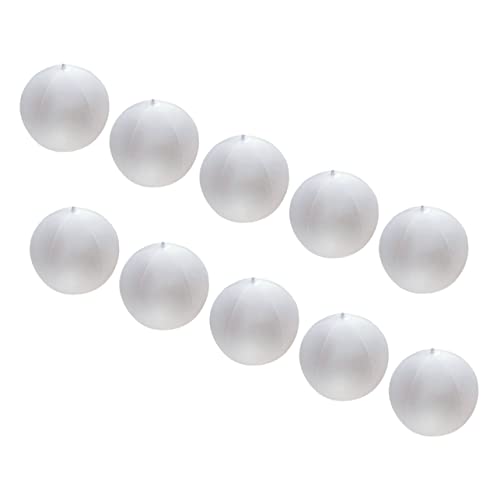 Beaupretty 10 Stück Teiliges Aufblasbares Strandball Halbtransparent Kratzfest Leicht Multifunktional für Outdoor und Platzsparend für Schule Party Sport von Beaupretty