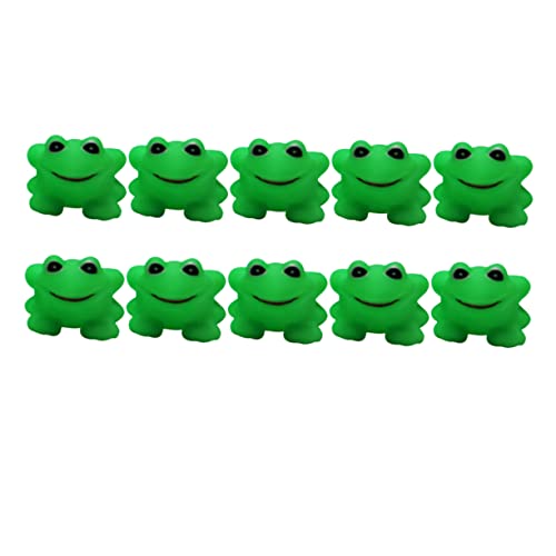 Beaupretty 10 Stück Teiliges Badewannenspielzeug Weiche Sichere und Leichte Frosch Badetiere Badespaß für Kleinkinder und Neugeborene Spielerisches Wasserspielzeug für Dusche und Badewanne von Beaupretty