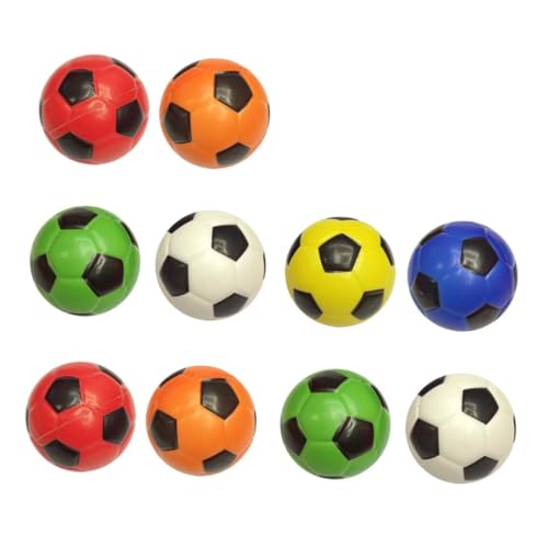 Beaupretty 10 Stück Teiliges Bunte Fußball Schaumstoffbälle Weiche PU Fußball Squeeze Toys zur Stress und Druckentlastung als Indoor für Hand Augen Koordination Zufällige Zufällige Farbe von Beaupretty