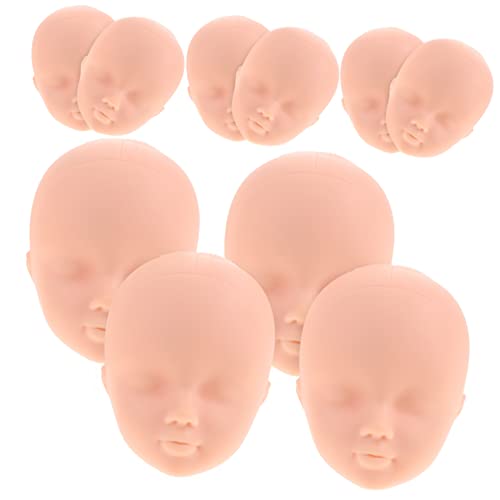 Beaupretty 10 Stück Teiliges Doll Heads aus Geruchsfreiem Kunststoff Kleine Kreative Puppenköpfe zum Basteln und Anziehen Robust Glatte Oberfläche für DIY und Puppenhaus von Beaupretty