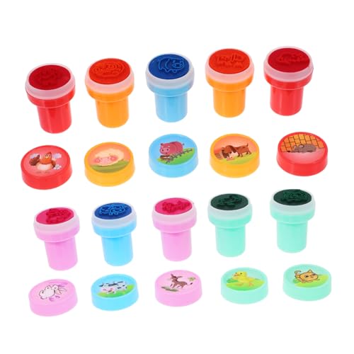 Beaupretty 10 Stück Teiliges Farmtier Stempelset Stempel für Klassenzimmer Belohnungen Geburtstagsfeier Mitgebsel Pädagogisch Motivationsgeschenk für Jungen und Mädchen von Beaupretty