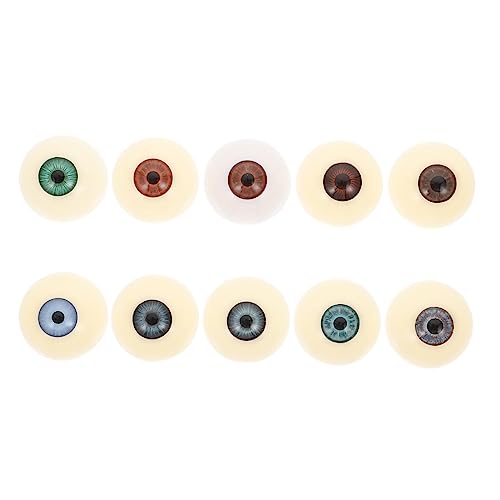 Beaupretty 10 Stück Teiliges Halloween Realistische Leuchtende Augen für Partydeko Gruselige Puppenaugen Requisite für Bühnenauftritte von Beaupretty