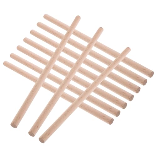Beaupretty 10 Stück Teiliges Holz Rhythmusstäbe für Stabile und Langlebige Klangstäbe zum Musizieren Basteln und Musikunterricht Natürliche Holzinstrumente für Kreatives Rhythmuslernen von Beaupretty