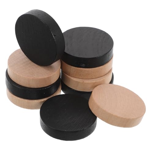 Beaupretty 10 Stück Teiliges Holz Schachzubehör Interaktive Familienspiele Präzise Gefertigte Große Spielfiguren in Schwarz und Naturholz für Tischspiele und Gemeinsames von Beaupretty