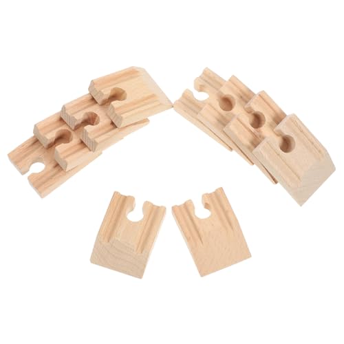 Beaupretty 10 Stück Teiliges Holzschienen Adapter für Holzeisenbahn Flexible Gleisverbinder für DIY Zugstrecken Robuste Holzeisenbahnschienen Glatte Oberfläche für Kreatives Bauen und Hand von Beaupretty