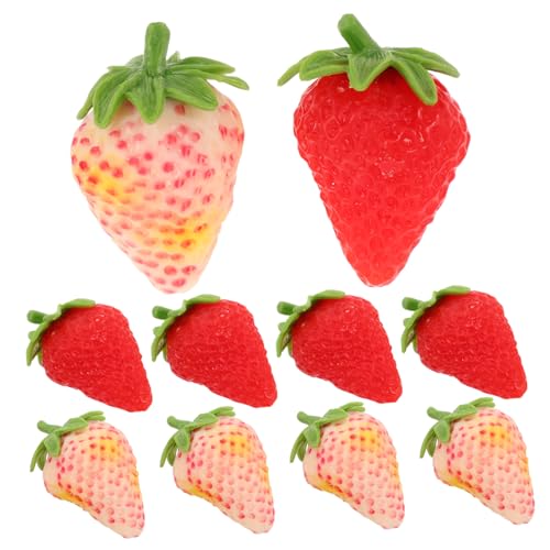 Beaupretty 10 Stück Teiliges Künstliche Erdbeeren Realistische Cremeweiße und Grüne Wiederverwendbare Deko Früchte für Food Fotografie Leichte Langlebige Food Props für Küche und Party Beaupretty 10 Stück Teiliges Künstliche Erdbeeren Realistische Cremeweiße und Grüne Wiederverwendbare Deko Früchte für Food Fotografie Leichte Langlebige Food Props für Küche und Party von Beaupretty