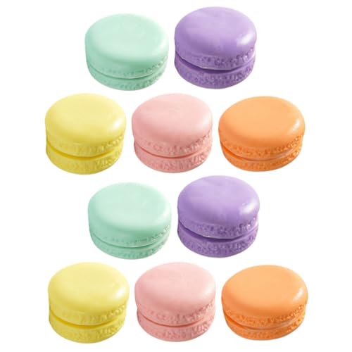 Beaupretty 10 Stück Teiliges Künstliche Macaron Deko aus Leichtem Realistische Bunte Fake Desserts Bruchfest und Vielseitig als Fotorequisite und Partydekoration Geeignet von Beaupretty