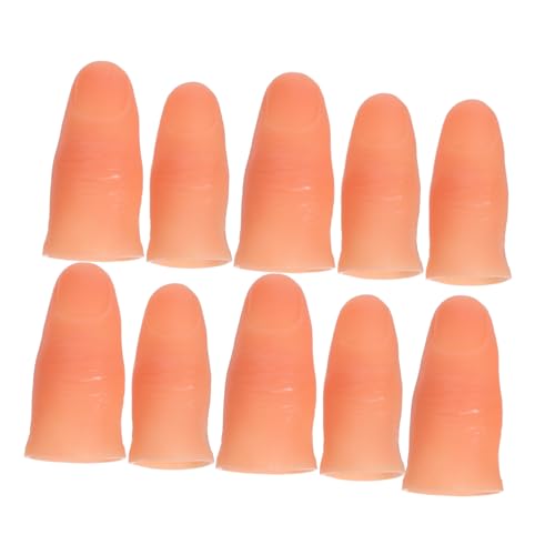 Beaupretty 10 Stück Teiliges Magische Simulation Fingerprops aus Kunststoff mit Realistischen Nägeln Natürlicher Farbe und Falten Langlebig und Wiederverwendbar für Zaubertricks Beaupretty 10 Stück Teiliges Magische Simulation Fingerprops aus Kunststoff mit Realistischen Nägeln Natürlicher Farbe und Falten Langlebig und Wiederverwendbar für Zaubertricks von Beaupretty