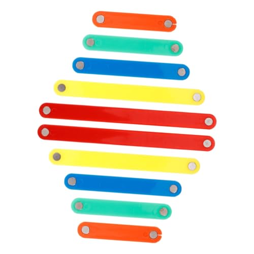 Beaupretty 10 Stück Teiliges Magnetische Geometrische Bausteine Vielseitiges Lernspielzeug für Kreativen Formenbau Fördert Räumliches und Problemlösung für Schule Kindergarten und von Beaupretty