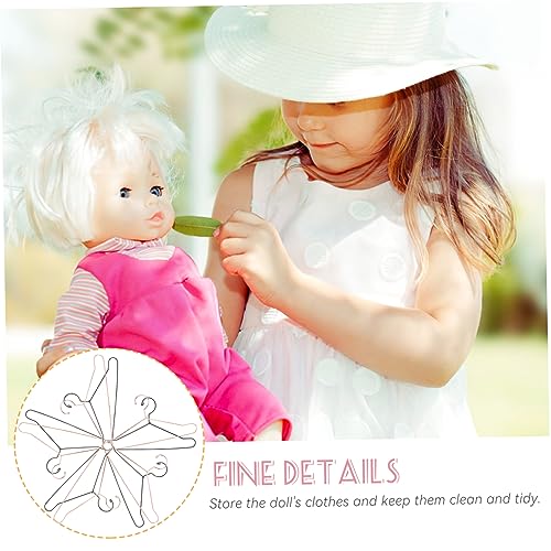 Beaupretty 10 Stück Teiliges Mini Puppenkleiderbügel aus Metall Realistische Kleine Vintage Kleiderbügel Platzsparend und Robust Geeignet für Puppenkleidung und Miniatur Dekoration von Beaupretty
