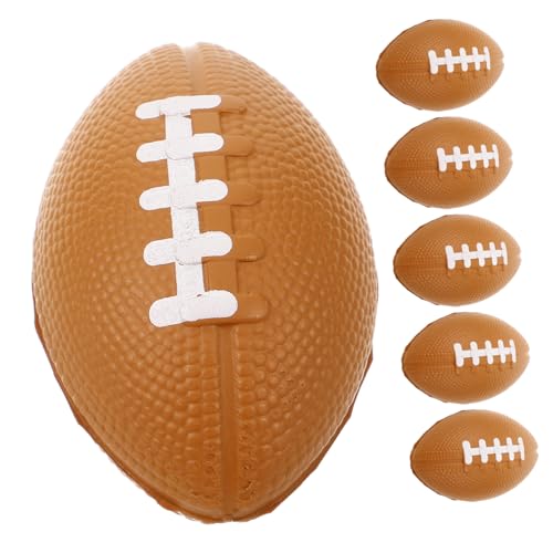 Beaupretty 10 Stück Teiliges Mini Rugby Stressball Weiche Stress Spielbälle für Handentspannung zum Stressabbau Partygeschenke für Freunde von Beaupretty