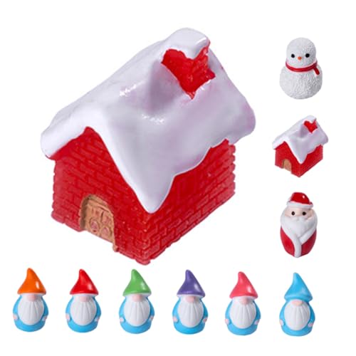 Beaupretty 10 Stück Teiliges Miniatur Weihnachtsmann Mini Xmas Ornament Figuren für DIY Mikro Landschaften Platzsparende Mini Weihnachtsdeko Langlebige Weihnachtsbaum Figuren für Festliche von Beaupretty