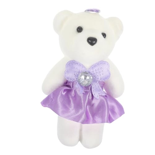 Beaupretty 10 Stück Teiliges Niedliche Kleine Plüschbären Kompakt und Tragbar Weiches Material Langlebig Kreative Stofftier Dekoration für Hochzeitssträuße und Geschenkideen von Beaupretty