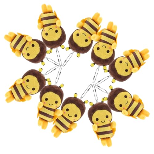 Beaupretty 10 Stück Teiliges Plüsch Bienen Schlüsselanhänger Kawaii Biene Anhänger für Schultasche Auto oder Geldbörse Weiche Stofftier Dekoration Langlebig und Dekorativ Beaupretty 10 Stück Teiliges Plüsch Bienen Schlüsselanhänger Kawaii Biene Anhänger für Schultasche Auto oder Geldbörse Weiche Stofftier Dekoration Langlebig und Dekorativ von Beaupretty