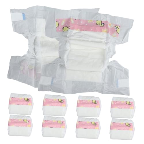 Beaupretty 10 Stück Teiliges Puppenwindeln für Puppen Kindgerechte Materialien Realistische Funktionale Windeln für Kreatives Rollenspiel und Puppen Anziehspaß von Beaupretty