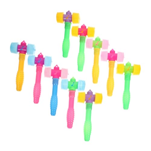 Beaupretty 10 Stück Teiliges Quietschendes Hammer Leichte Kunststoff Hämmer mit Sound Bunte Farben Kindgerechtes Pounding Toy für Junge Mädchen und Fördert Visuelle und Auditive Wahrnehmung von Beaupretty
