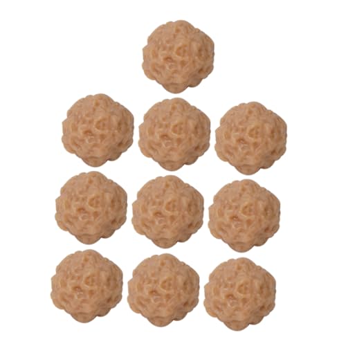 Beaupretty 10 Stück Teiliges Realistisch Gestaltete PVC Fleischbällchen Deko Mini Fleischklöße Küchen Dekoration Fotorequisite Detailgetreu Vielseitig Verwendbar von Beaupretty