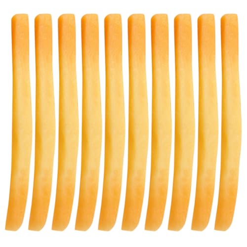 Beaupretty 10 Stücke Künstliche Pommes Frites aus PVC Realistische Spielzeug Dekoration für Küchen und Ladenausstellungen Falsches Essen für Foto Requisiten von Beaupretty
