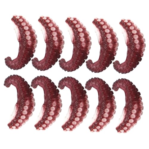 Beaupretty 10 Stück Teiliges Realistisches Octopus Tentakel Modell Lebensnahes Künstliches Krakenkrallen Dekor Langlebig Leicht Detailgetreu für Aquarium Schreibtisch und Kreative von Beaupretty